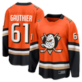 Cooneas A.Ducks #61 Cutter Gauthier Orange Home Breakaway Jerseys