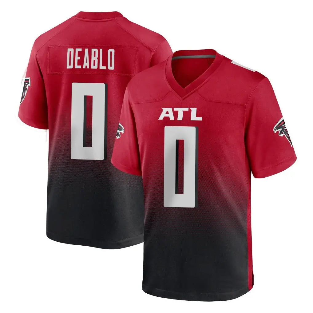 Cooneas A.Falcons #0 Divine Deablo Player Red Home Game Stitched Jerseys