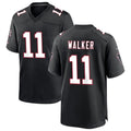Cooneas A.Falcons #11 Jalon Walker Player Black Throwback Game Stitched Jerseys