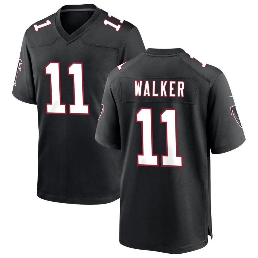 Cooneas A.Falcons #11 Jalon Walker Player Black Throwback Game Stitched Jerseys