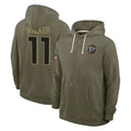 Cooneas A.Falcons #11 Jalon Walker Player Olive 2025 Salute to Service Hoodies Stitched Jerseys