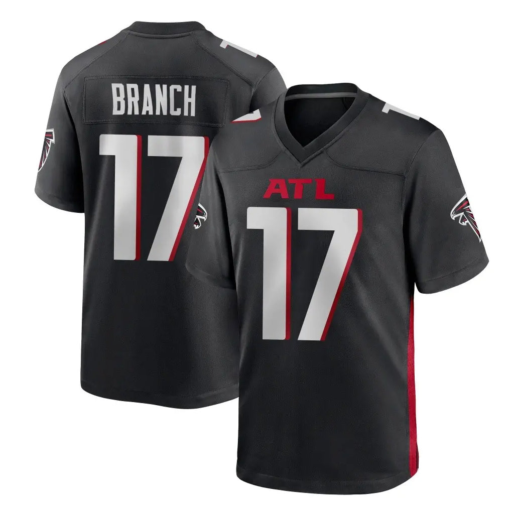 Cooneas A.Falcons #17 Zachariah Branch Player Black Home Game Stitched Jerseys