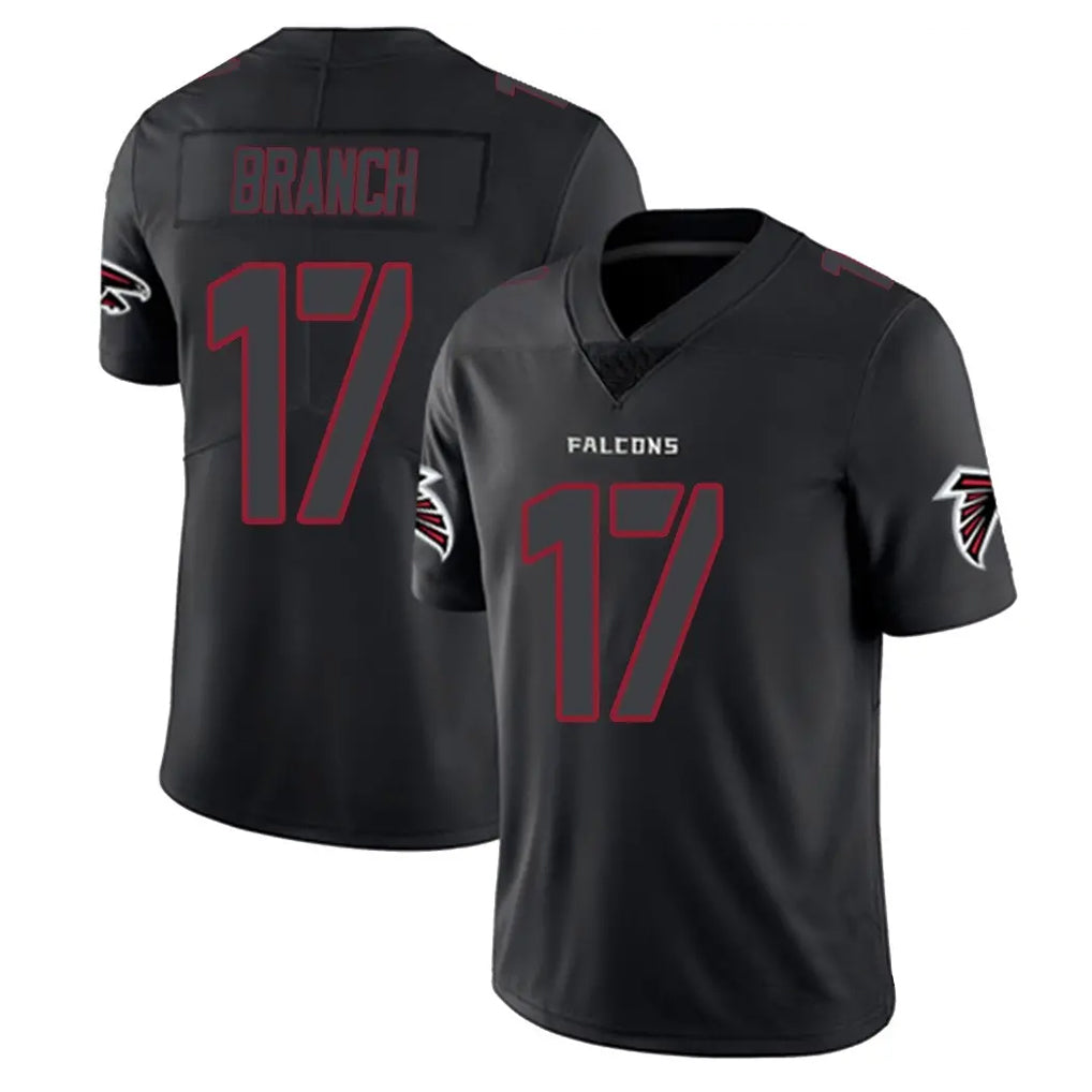Cooneas A.Falcons #17 Zachariah Branch Player Black Impact Limited Game Stitched Jerseys