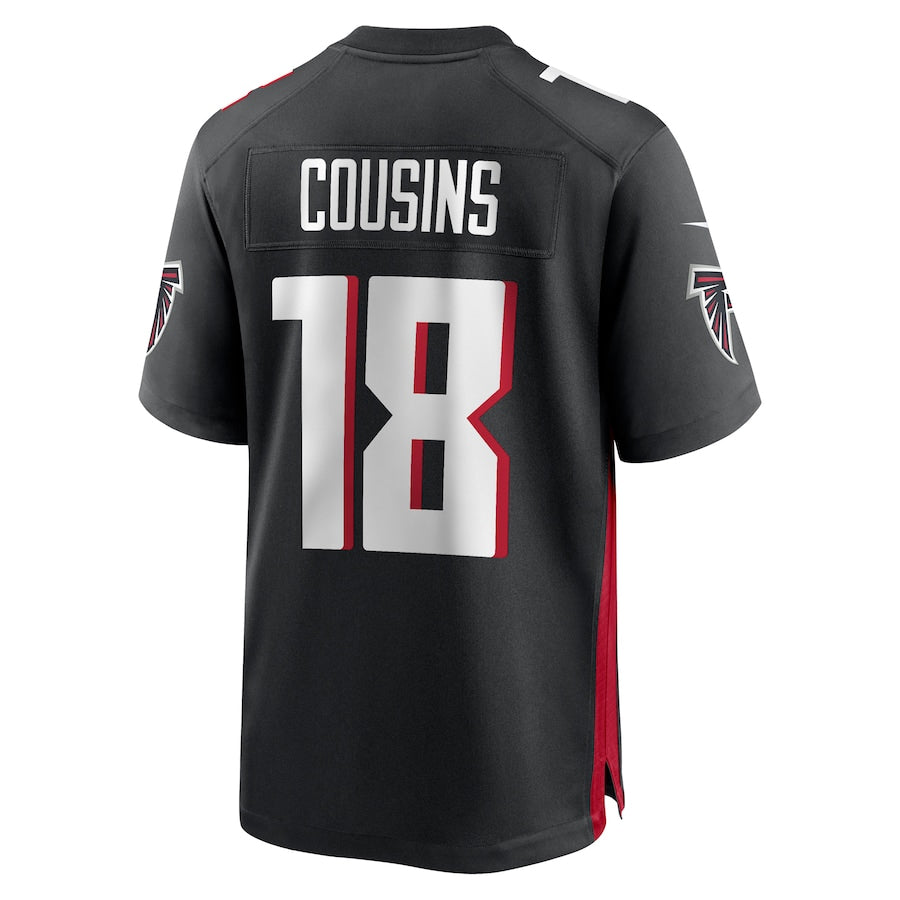 Cooneas A.Falcons #18 Kirk Cousins Player Black Home Game Stitched Jerseys