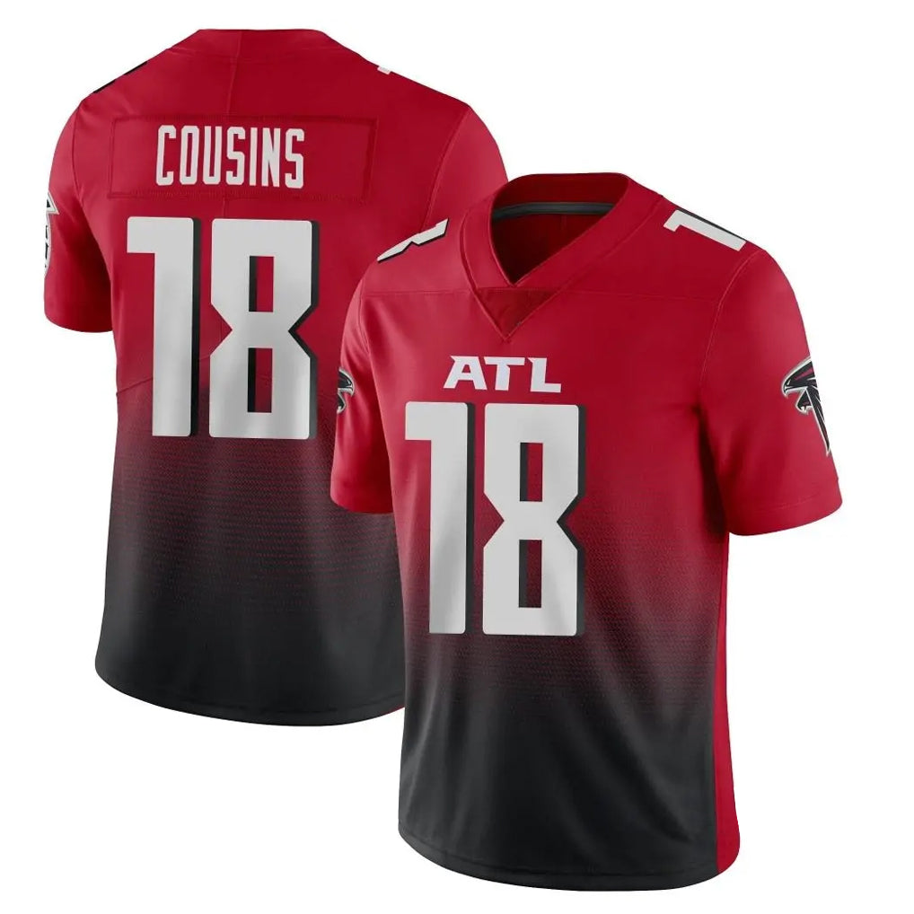 Cooneas A.Falcons #18 Kirk Cousins Player Red Vapor Untouchable Limited Home Game Stitched Jerseys