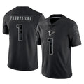 Cooneas A.Falcons #1 Tua Tagovailoa Player Black RFLCTV Limited Game Stitched Jerseys