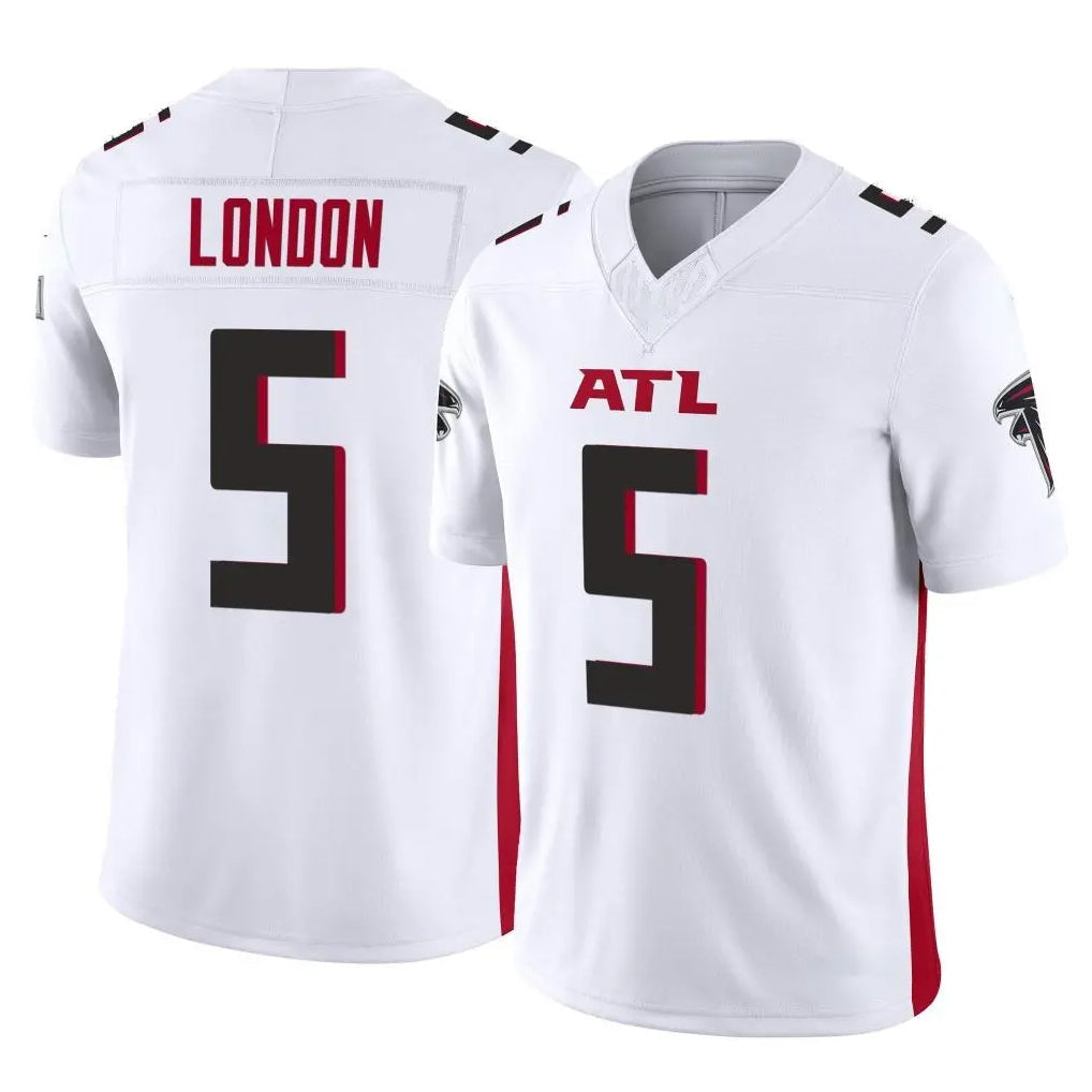 Cooneas A.Falcons #5 Drake London Player White Vapor F.U.S.E. Limited Home Game Stitched Jerseys
