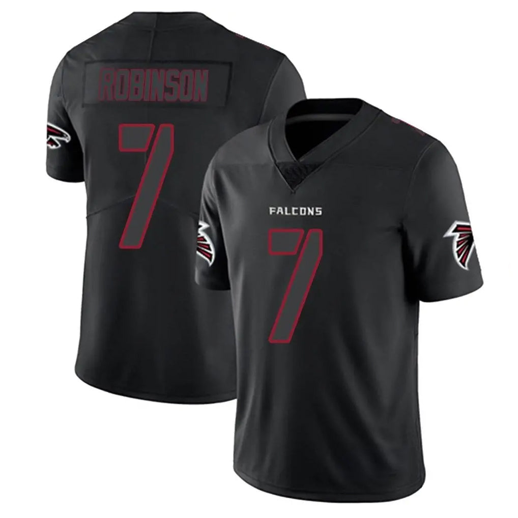 Cooneas A.Falcons #7 Bijan Robinson Player Black Impact Limited Stitched Jerseys