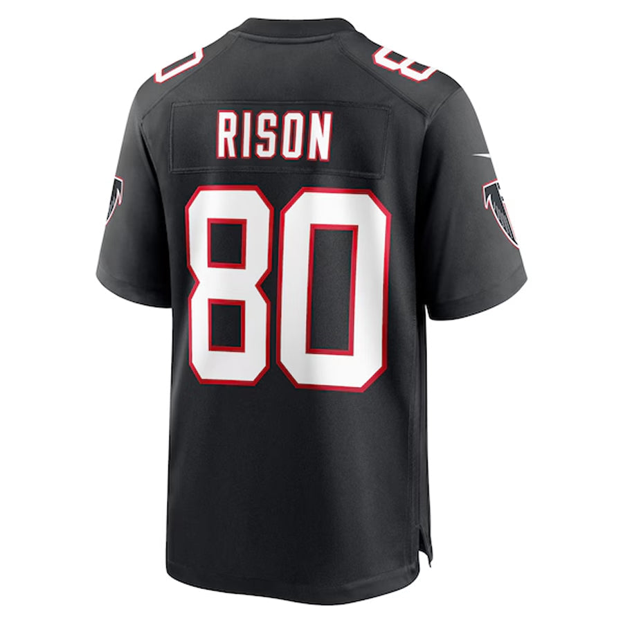 Cooneas A.Falcons #80 Andre Rison Player Black Throwback Limited Home Game Stitched Jerseys
