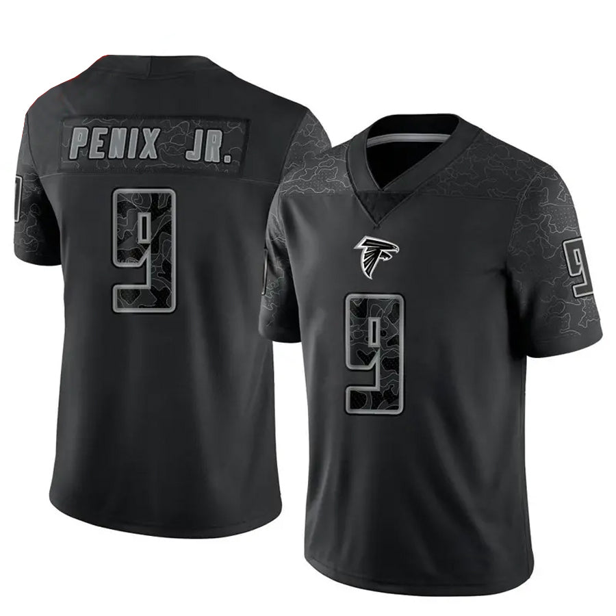 Cooneas A.Falcons #9 Michael Penix Jr. Player Black RFLCTV Limited Stitched Jerseys