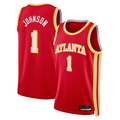 Cooneas A.Hawks #1 Jalen Johnson Red Swingman Jerseys - Icon Edition