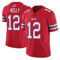Cooneas B.Bills #12 Jim Kelly Player Red Vapor Untouchable Limited Home Game Stitched Jerseys