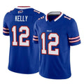 Cooneas B.Bills #12 Jim Kelly Player Royal Vapor F.U.S.E. Limited Home Game Stitched Jerseys