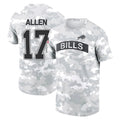 Cooneas B.Bills #17 Josh Allen Player Arctic Camo Salute to Service T-Shirt Hoodies Stitched Jerseys