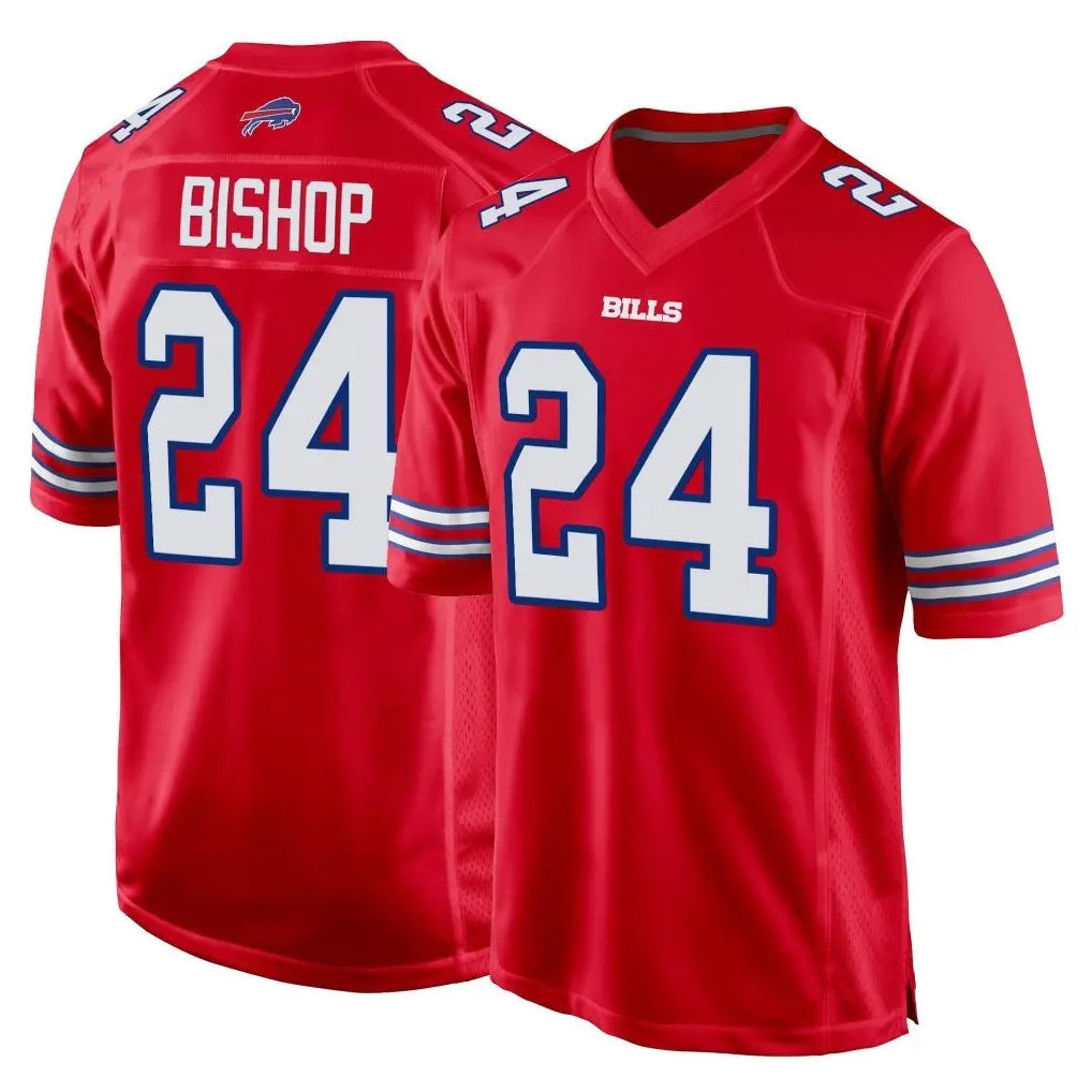 Cooneas B.Bills #24 Cole Bishop Player Red Home Game Stitched Jerseys