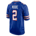 Cooneas B.Bills #2 D.J. Moore Royal Game Stitched Jerseys