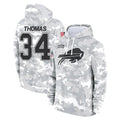 Cooneas B.Bills #34 Thurman Thomas Player Arctic Camo Salute to Service Hoodies Limited Stitched Jerseys