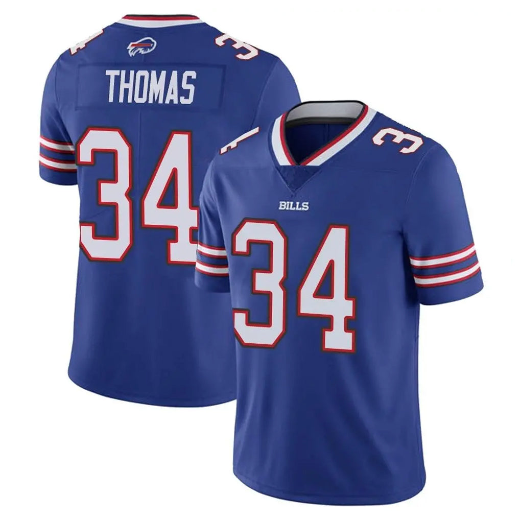 Cooneas B.Bills #34 Thurman Thomas Player Royal Vapor Untouchable Limited Stitched Jerseys