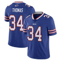 Cooneas B.Bills #34 Thurman Thomas Player Royal Vapor Untouchable Limited Stitched Jerseys