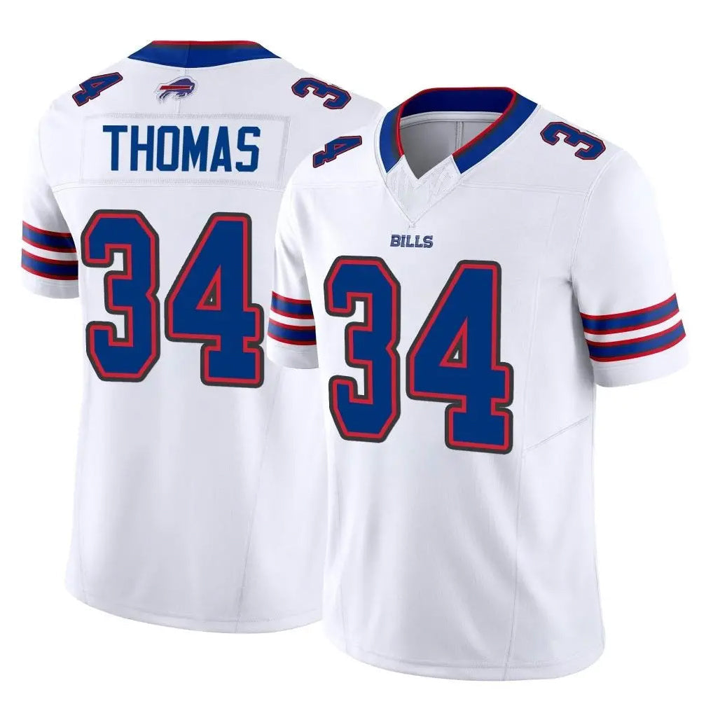 Cooneas B.Bills #34 Thurman Thomas Player White Vapor F.U.S.E. Limited Home Game Stitched Jerseys