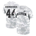 Cooneas B.Bills #44 Joe Andreessen Player Arctic Camo Salute to Service T-Shirt Hoodies Stitched Jerseys