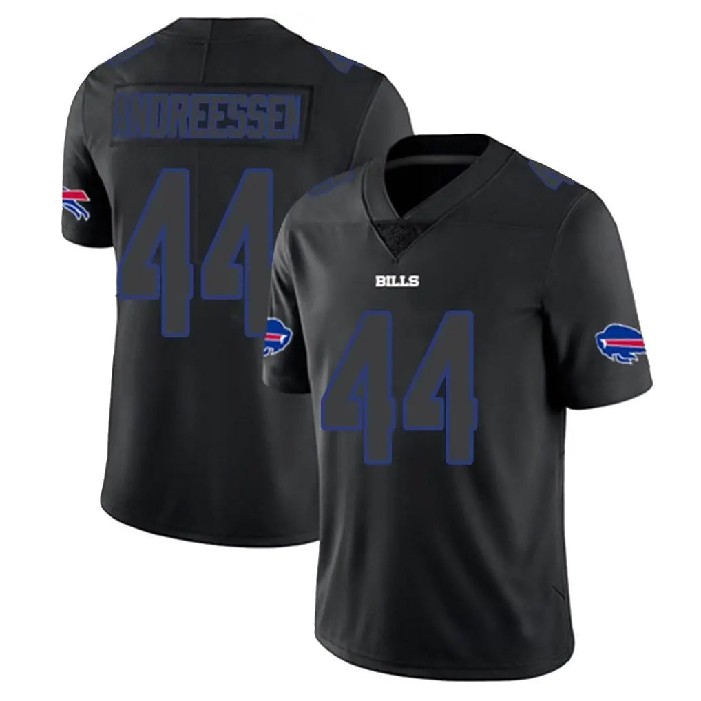 Cooneas B.Bills #44 Joe Andreessen Player Black Impact Limited Home Game Stitched Jerseys