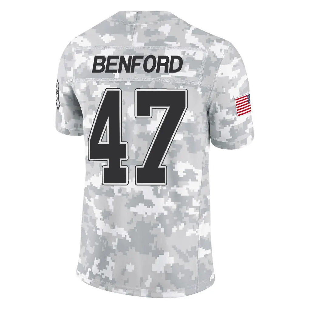 Cooneas B.Bills #47 Christian Benford Player Arctic Camo Salute to Service Limited Stitched Jerseys