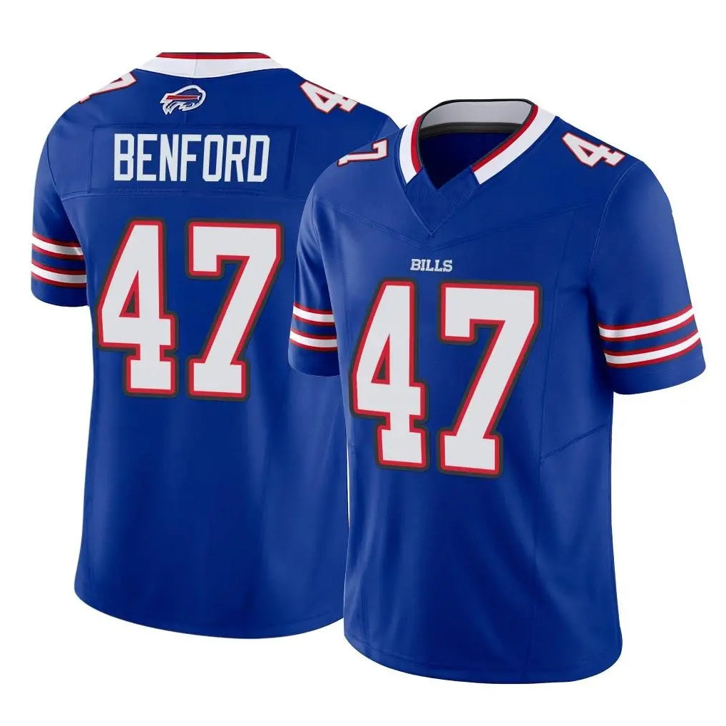 Cooneas B.Bills #47 Christian Benford Player Royal Vapor F.U.S.E. Limited Home Game Stitched Jerseys