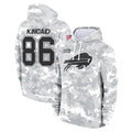 Cooneas B.Bills #86 Dalton Kincaid Player Arctic Camo Salute to Service Hoodies Stitched Jerseys