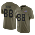 Cooneas B.Bills #88 Dawson Knox Player Olive Salute To Service Game Stitched Jerseys