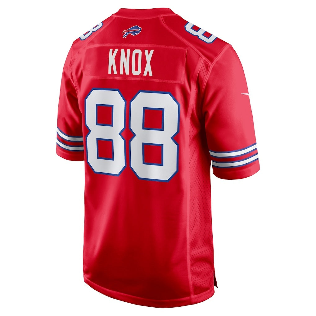 Cooneas B.Bills #88 Dawson Knox Red Alternate Game Stitched Jerseys
