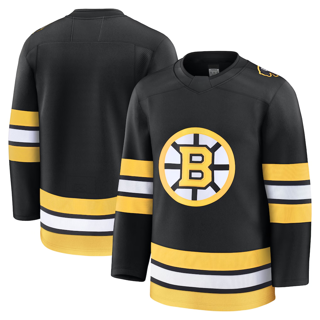 Cooneas B.Bruins Black Home Premium Stitched Jerseys