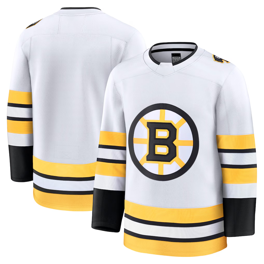 Cooneas B.Bruins White Away Premium Stitched Jersey