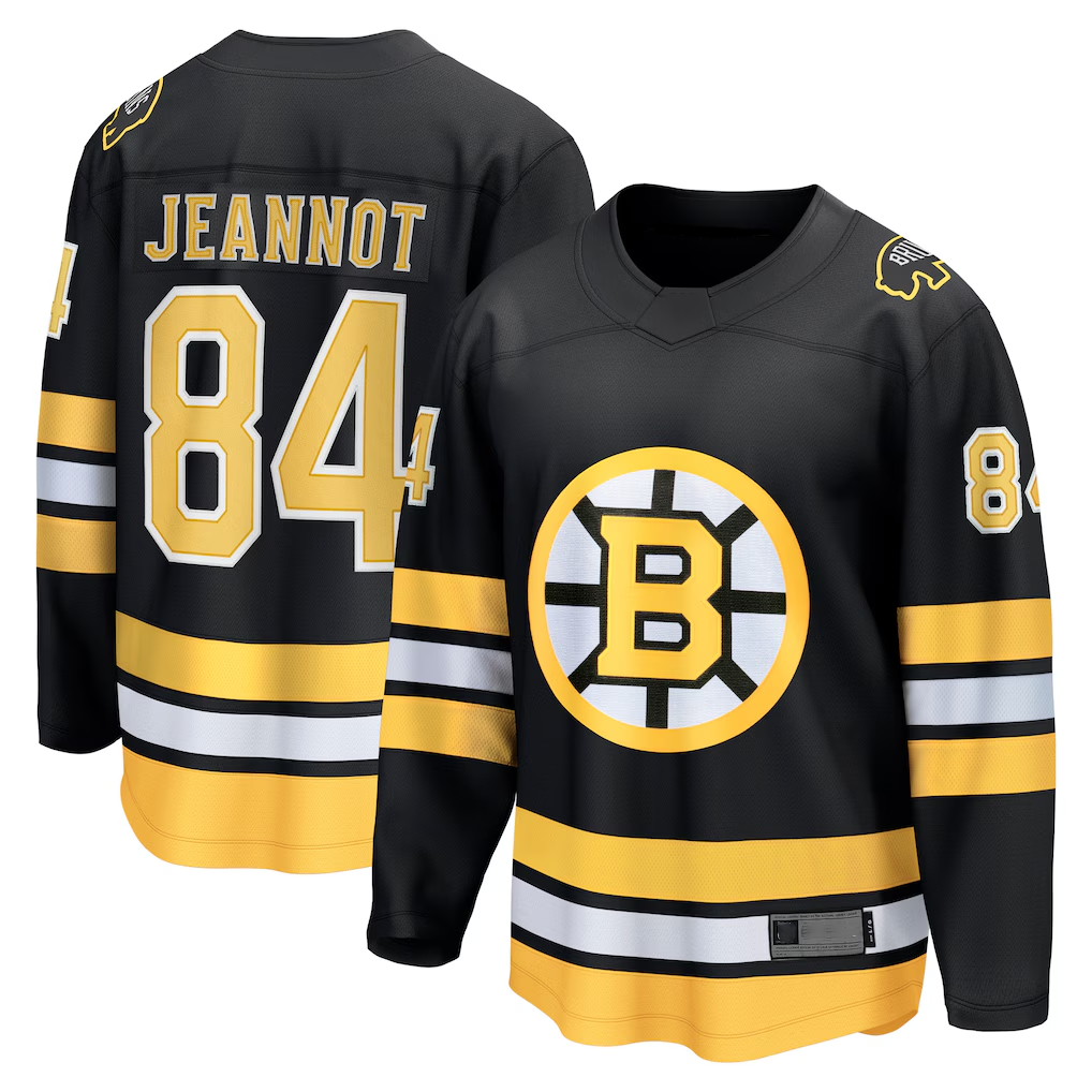 Cooneas B.Bruins #84 Tanner Jeannot Black Home Breakaway Player Stitched Jerseys
