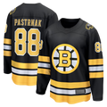 Cooneas B.Bruins #88 David Pastrnak Black Home Breakaway Stitched Jerseys