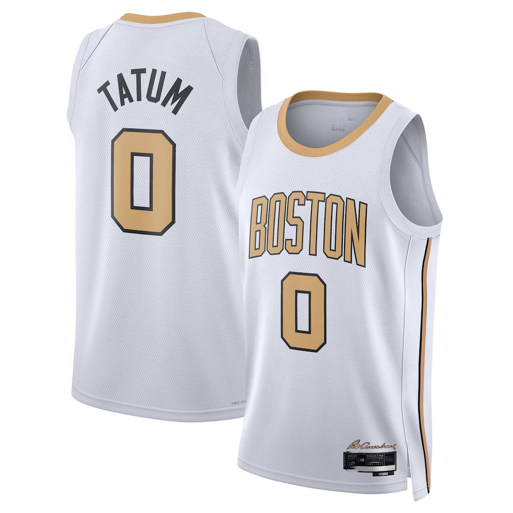 Cooneas B.Celtics #0 Jayson Tatum White 2025 2026 Swingman Jerseys - City Edition