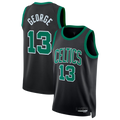 Cooneas B.Celtics #13 Paul George Black Swingman Jerseys - Statement Edition