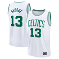 Cooneas B.Celtics #13 Paul George  White Fast Break Replica Jerseys - Association Edition