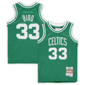 Cooneas B.Celtics #33 Larry Bird Mitchell & Ness Kelly Green 1985-86 Hardwood Classics Throwback Team Jerseys