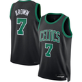 Cooneas B.Celtics #7 Jaylen Brown Black Swingman Jerseys - Statement Edition