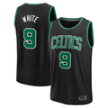 Cooneas B.Celtics #9 Derrick White  Black Fast Break Replica Player Jerseys - Statement Edition