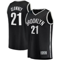 Cooneas B.Nets #21 Noah Clowney Black Fast Break Replica Jerseys - Icon Edition