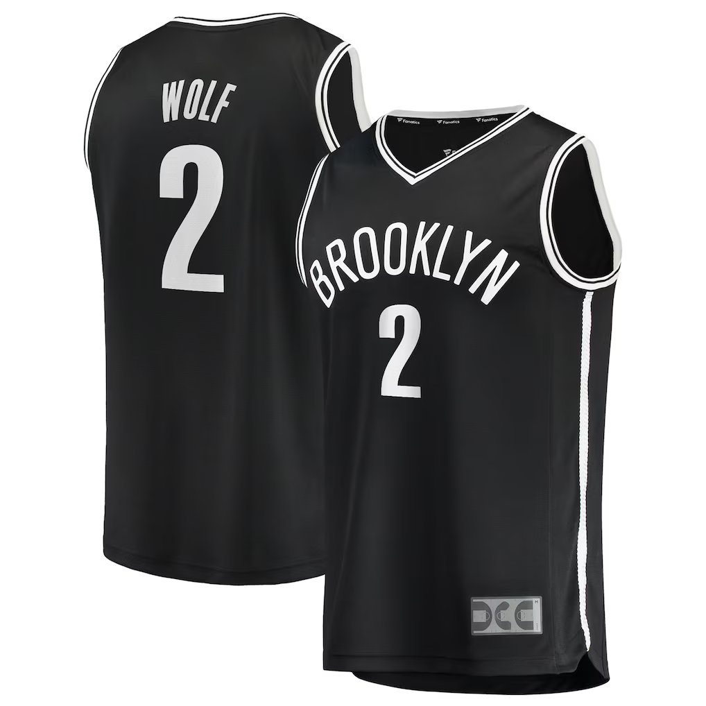 Cooneas B.Nets #2 Daniel Wolf Black Fast Break Replica Jerseys - Icon Edition