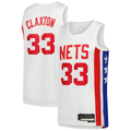 Cooneas B.Nets #33 Nic Claxton White Swingman Jerseys - Classic Edition