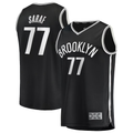 Cooneas B.Nets #77 Ben Saraf  Black Fast Break Replica Jerseys - Icon Edition