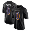 Cooneas B.Ravens #0 Roquan Smith Player Black Carbon Fashion Home Game Stitched Jerseys
