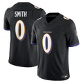 Cooneas B.Ravens #0 Roquan Smith Player Black Vapor F.U.S.E. Limited Stitched Jerseys
