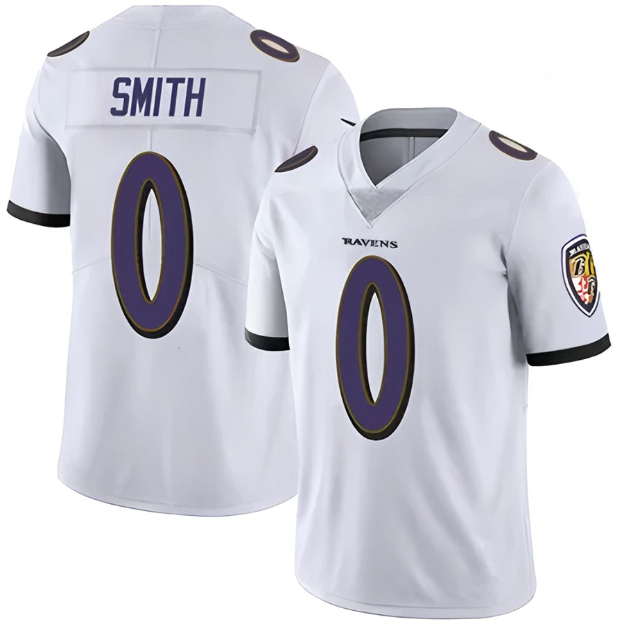 Cooneas B.Ravens #0 Roquan Smith Player White Vapor F.U.S.E. Limited Stitched Jerseys
