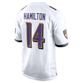 Cooneas B.Ravens #14 Kyle Hamilton Player White Alternate Home Game Stitched Jerseys