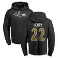 Cooneas B.Ravens #22 Derrick Henry Player Black Pullover Hoodie Stitched Jerseys